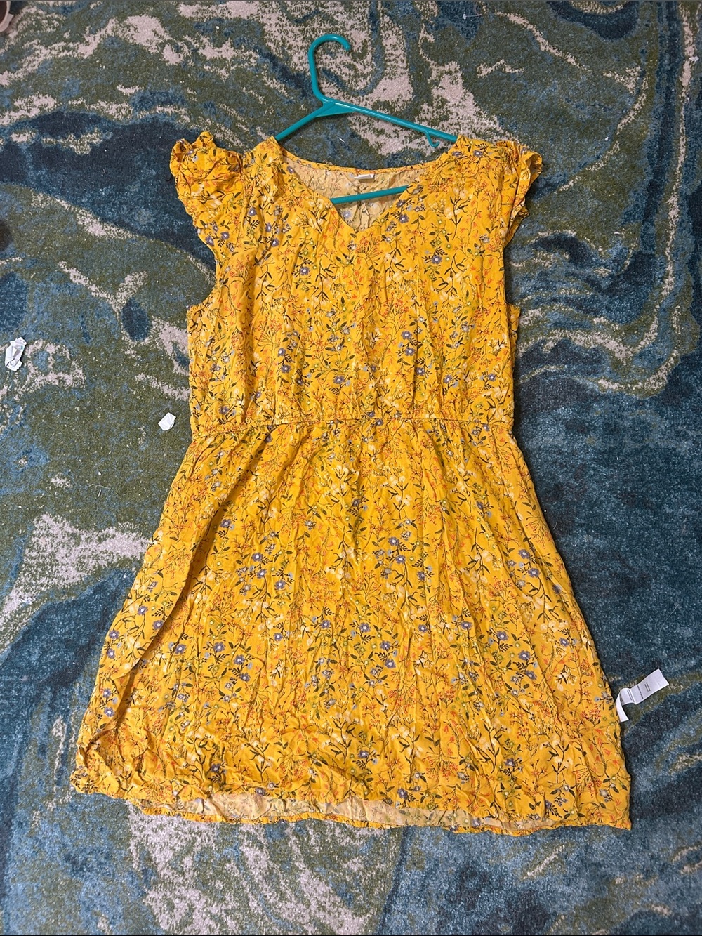 Old Navy Yellow Floral Casual' Dress